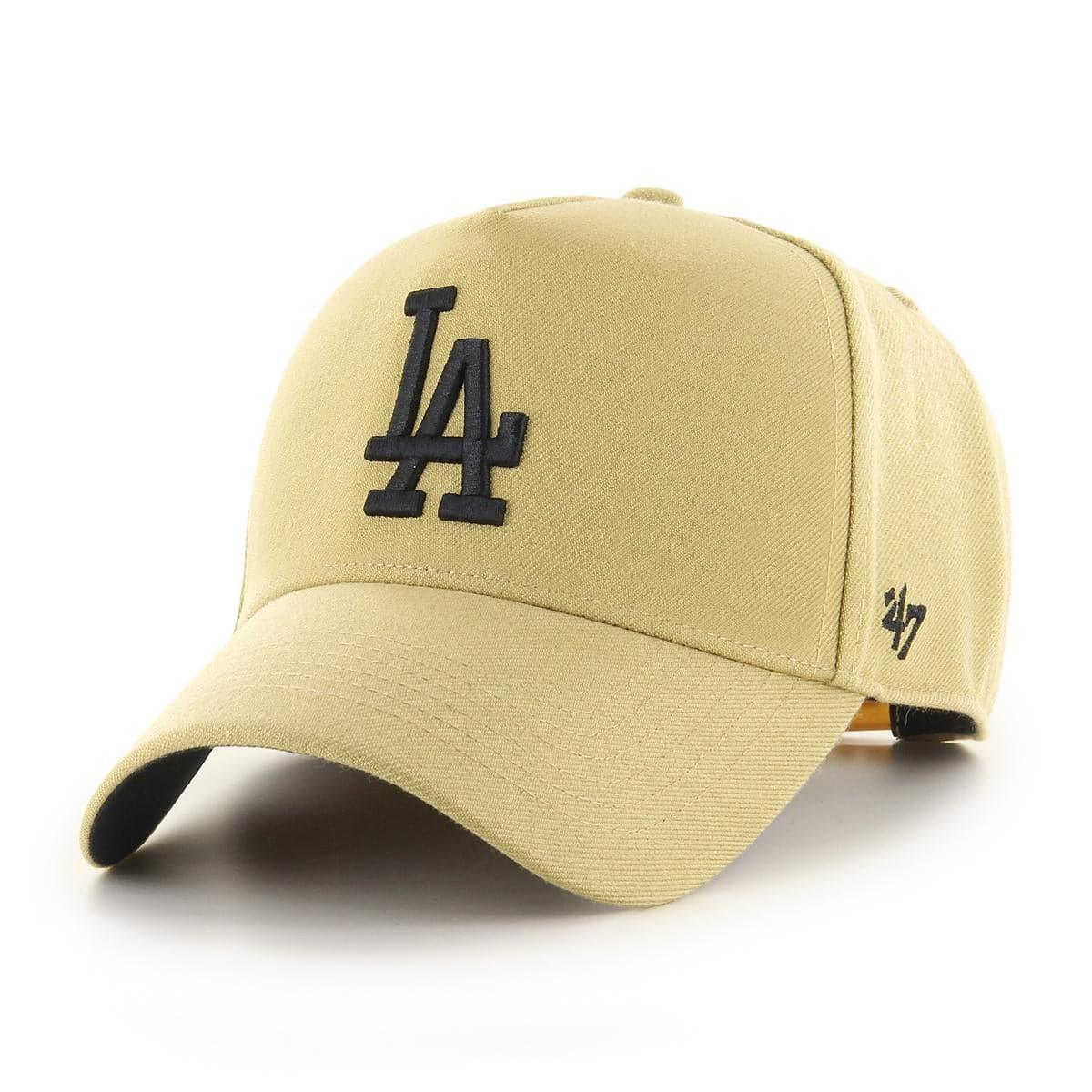 47 Brand Caps Los Angeles Dodgers ‘47 MLB Tonal Logo MVP DT Curve Snapback Hat - Tan