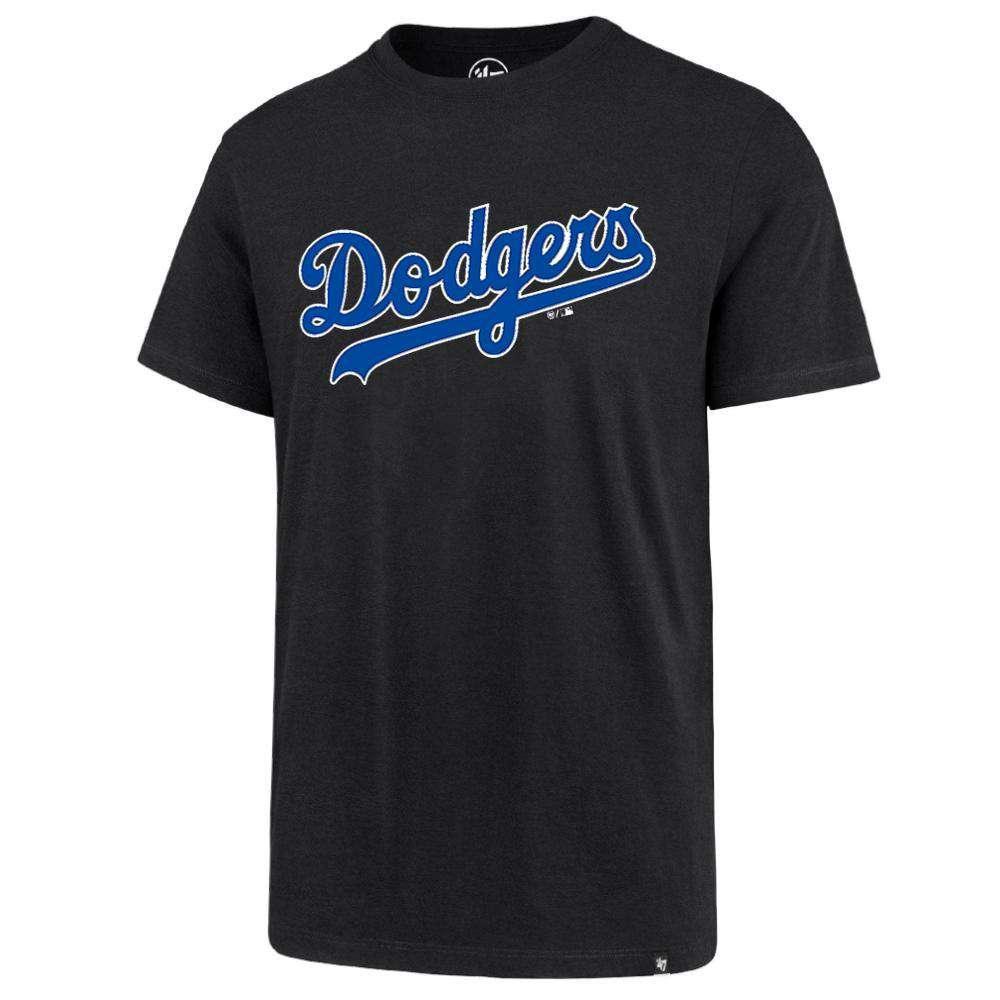 47 Brand T-Shirts Los Angeles Dodgers '47 MLB Wordmark Splitter T-Shirt - Black