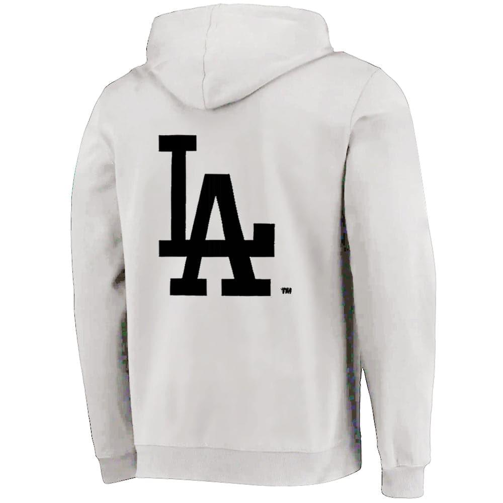 Majestic Athletic Jumpers Los Angeles Dodgers Majestic MLB Duke Hoodie Jumper - Cool White