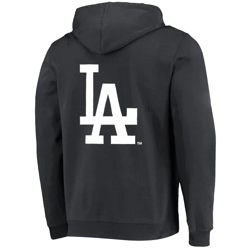 Majestic Athletic Jumpers Los Angeles Dodgers Majestic MLB Duke Hoodie Jumper - Faded Black