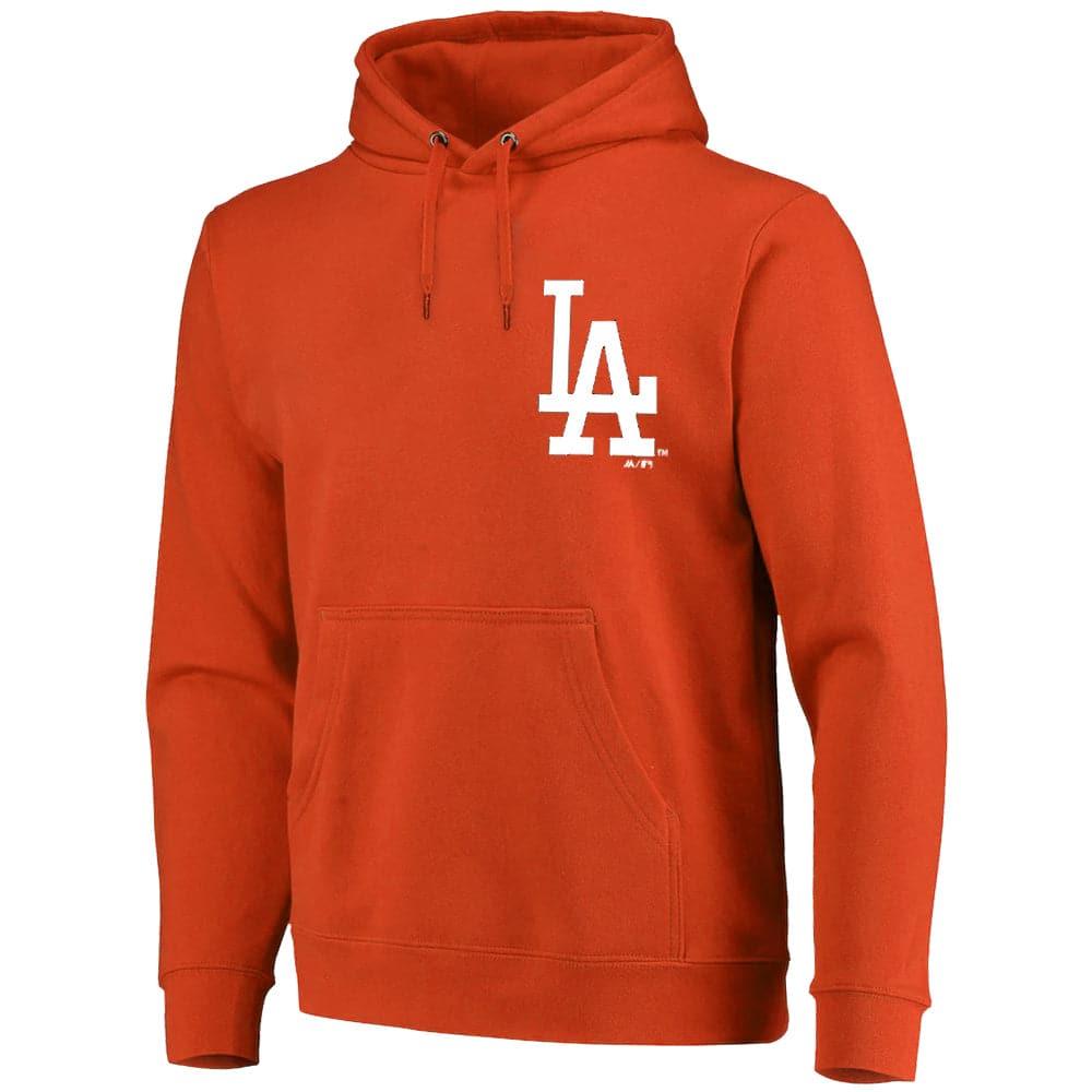 Majestic Athletic Jumpers Los Angeles Dodgers Majestic MLB Duke Hoodie Jumper - Gold Flame