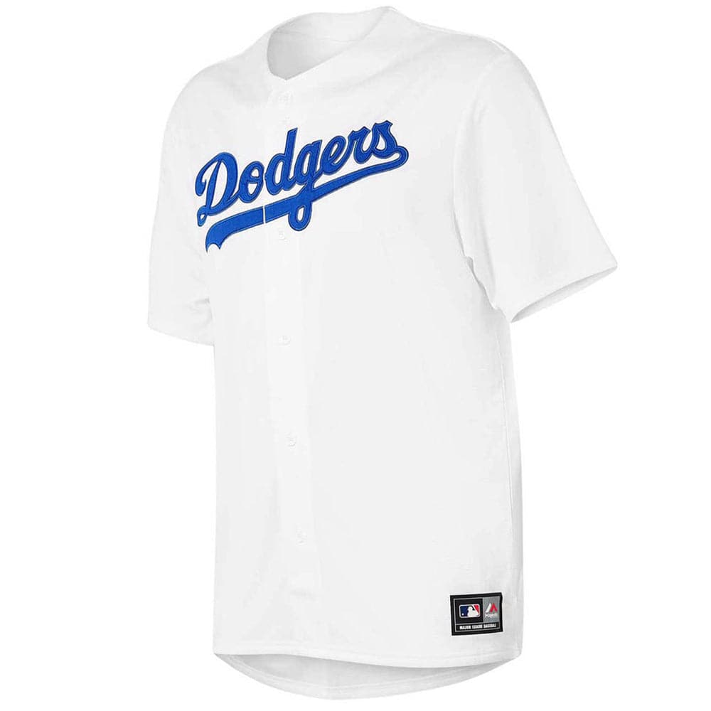 Majestic Athletic Jerseys Los Angeles Dodgers Majestic MLB Fan Replica Jersey - White