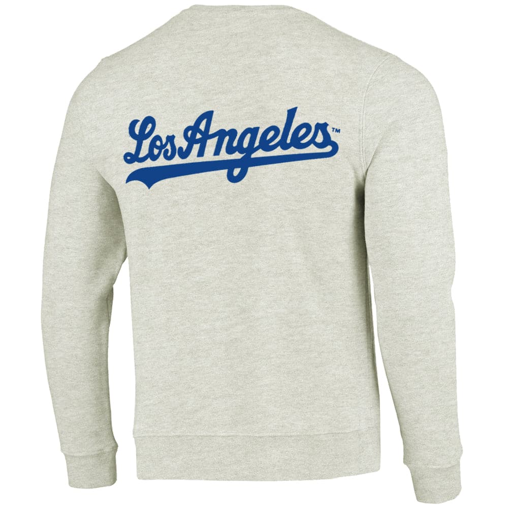 Majestic Athletic Jumpers Los Angeles Dodgers Majestic MLB Gamily Crew Jumper -  Cream Marle