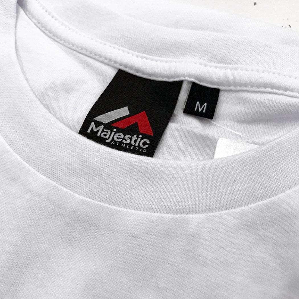Majestic Athletic T-Shirts Los Angeles Dodgers Majestic MLB Hastings T-Shirt - White
