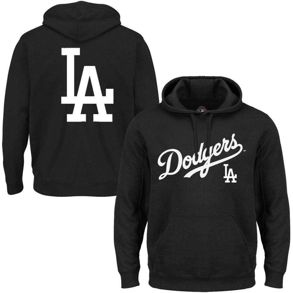 Majestic Athletic Jumpers M Los Angeles Dodgers Majestic MLB Rolsher Hoodie Jumper - Black