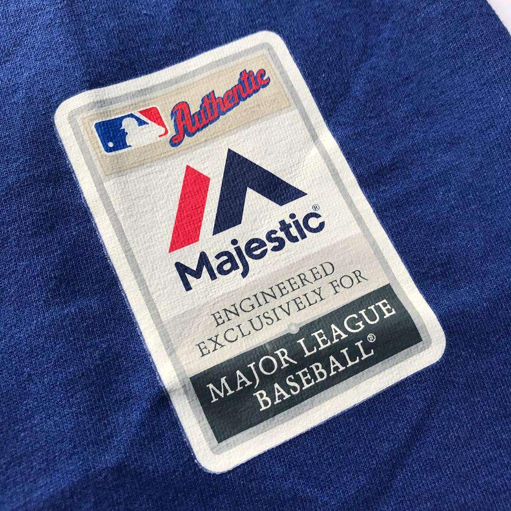 Majestic Athletic Long Sleeve Tees Los Angeles Dodgers Majestic MLB Team Drive Long Sleeve T-Shirt - Blue