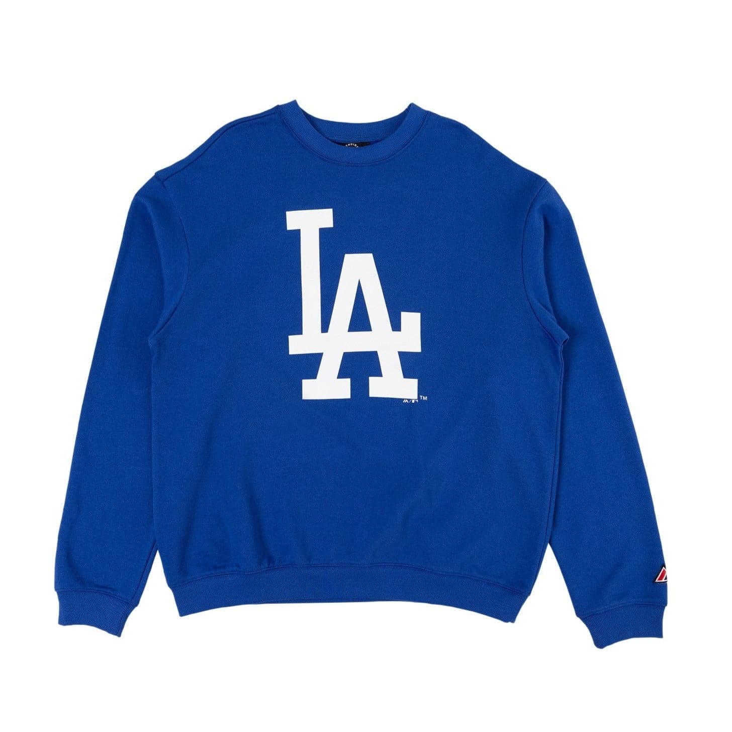 Majestic Athletic Jumpers Los Angeles Dodgers Majestic MLB Team Logo Crew Jumper - Blue