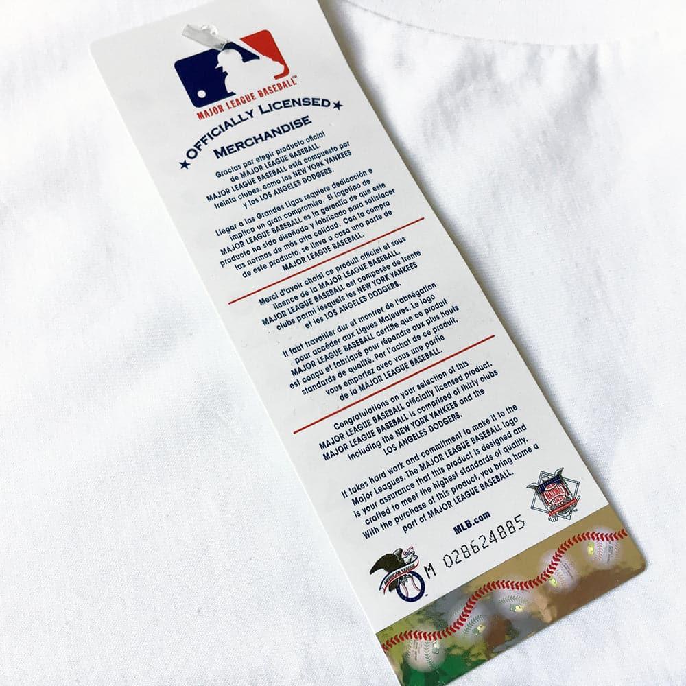 Majestic Athletic T-Shirts Los Angeles Dodgers Majestic MLB Throwback Champions T-Shirt - White