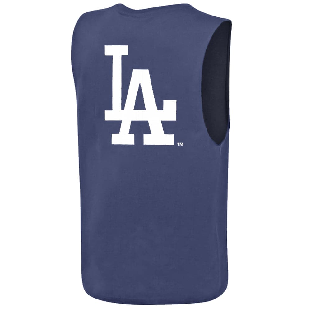 Majestic Athletic T-Shirts Los Angeles Dodgers Majestic MLB Vinny Muscle T-Shirt - Vintage Blue