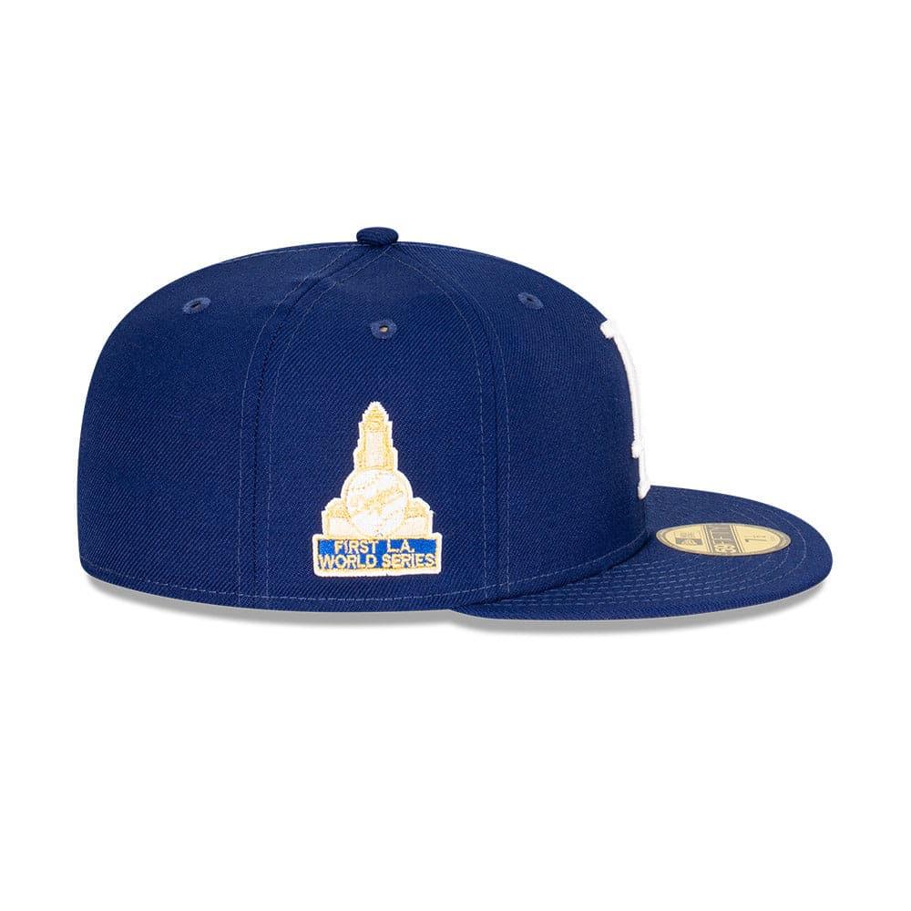 New Era Caps Los Angeles Dodgers New Era MLB 1959 World Series Patch 59FIFTY Fitted Hat - Blue