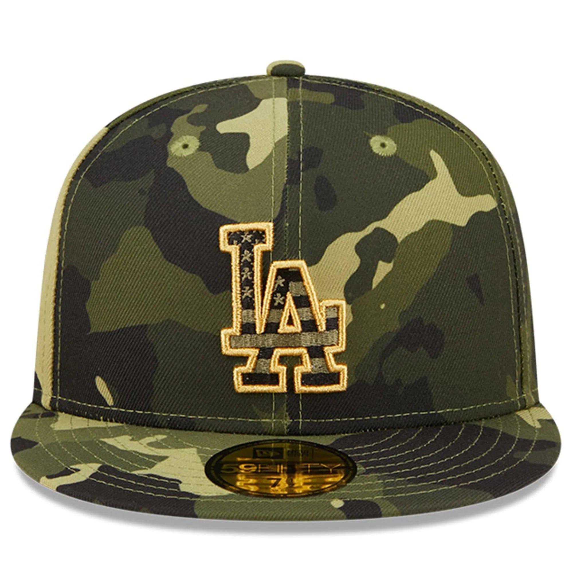New Era Caps Los Angeles Dodgers New Era MLB 2022 Armed Forces 59FIFTY Fitted Hat - Camo