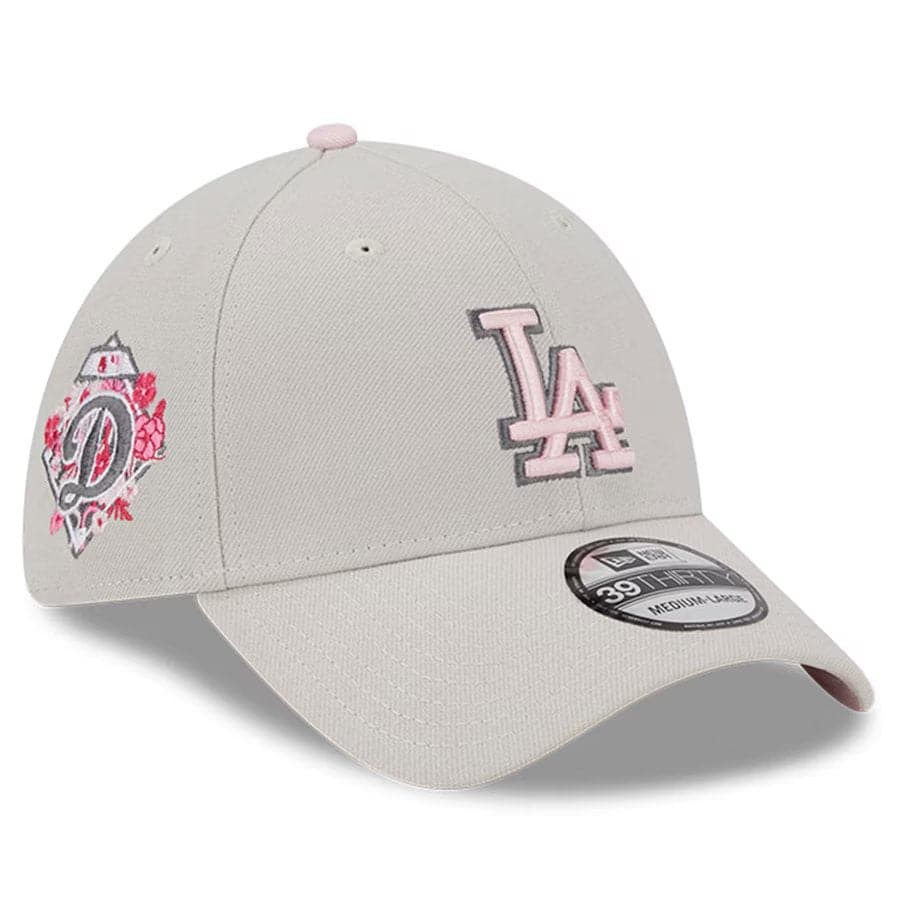 New Era Caps Los Angeles Dodgers New Era MLB 23 Mothers Day 39THIRTY Stretch-Fit Hat - Stone