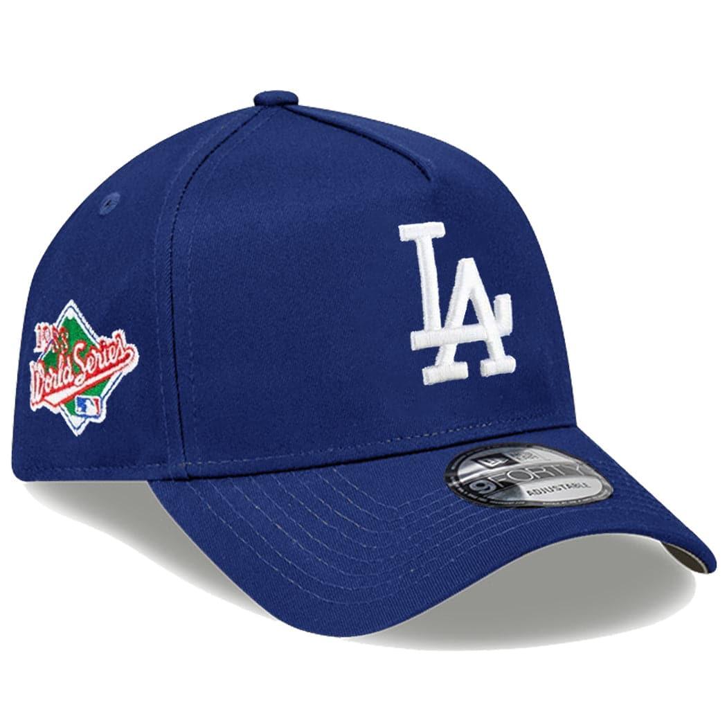 New Era Caps Los Angeles Dodgers New Era MLB 88 World Series Patch 9FORTY A-Frame Curve Snapback Hat - Blue