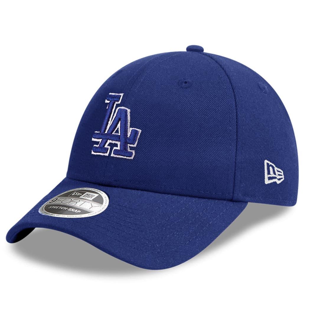 New Era Caps Los Angeles Dodgers New Era MLB Borderline 9FORTY Stretch Snap Curve Snapback Hat - Navy