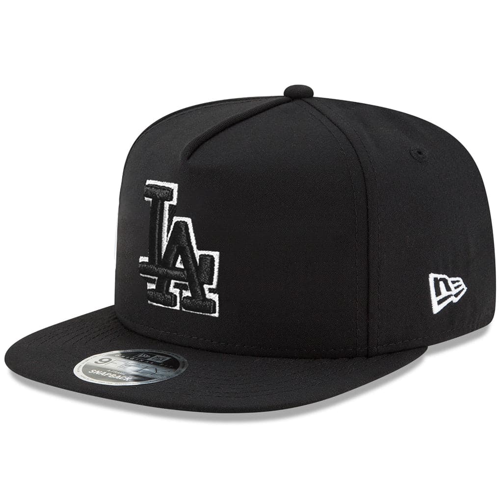 New Era Caps Los Angeles Dodgers New Era MLB Monochrome 9FIFTY A-Frame Snapback Hat - Black