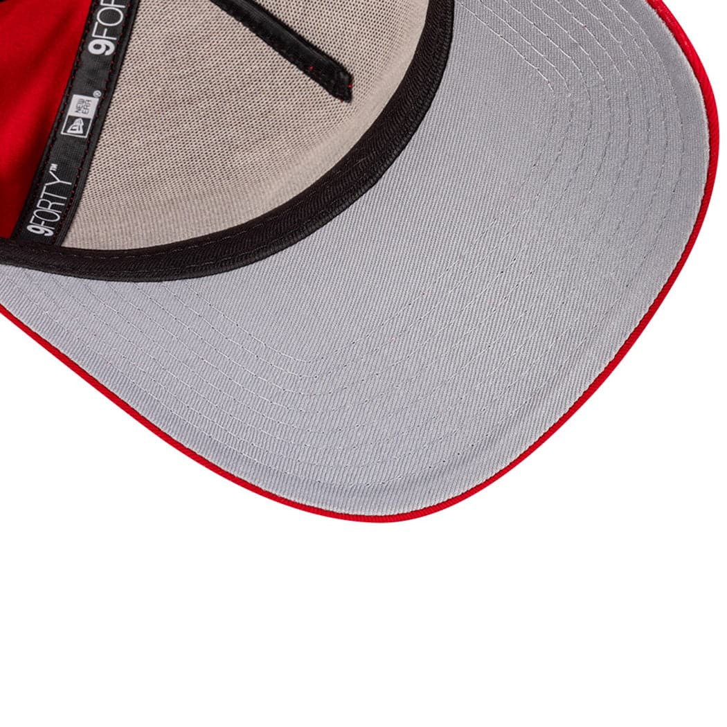 New Era Caps Los Angeles Dodgers New Era MLB Monochrome 9FORTY A-Frame Curve Snapback Hat - Red