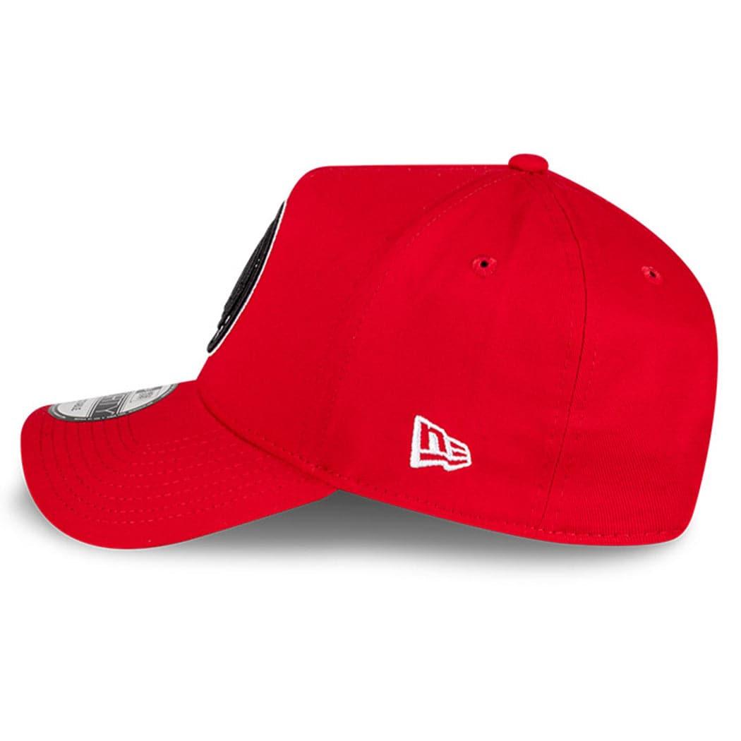 New Era Caps Los Angeles Dodgers New Era MLB Monochrome 9FORTY A-Frame Curve Snapback Hat - Red