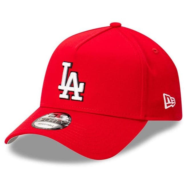 New Era Caps Los Angeles Dodgers New Era MLB Monochrome 9FORTY A-Frame Curve Snapback Hat - Red