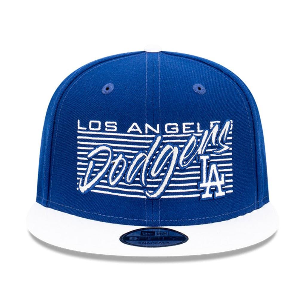 New Era Caps Los Angeles Dodgers New Era MLB Script Block 9FIFTY Snapback Hat - Blue