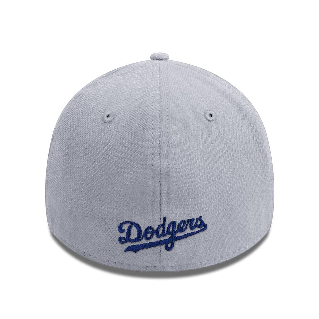 New Era Caps Los Angeles Dodgers New Era MLB Team 39THIRTY Flex Fit Curve Hat - Grey