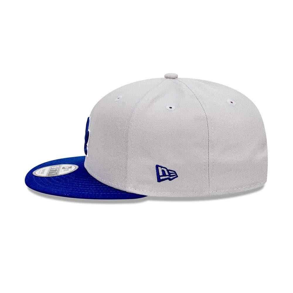 New Era Caps Adjustable M/L Los Angeles Dodgers New Era MLB Team Interchange 2 Tone 9FIFTY Snapback Hat - Grey/Blue