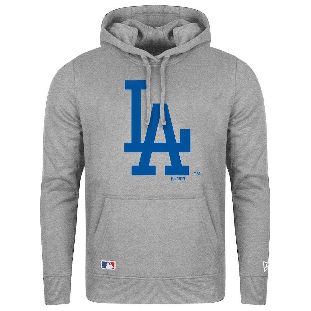 New Era Jumpers Los Angeles Dodgers New Era MLB Team Logo Hoodie Jumper - Grey
