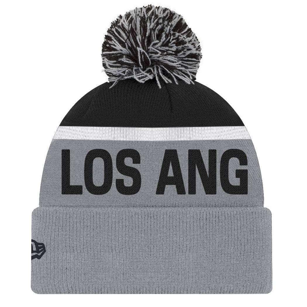 New Era Beanies Los Angeles Dodgers New Era MLB Team Monochrome Knit Beanie - Grey