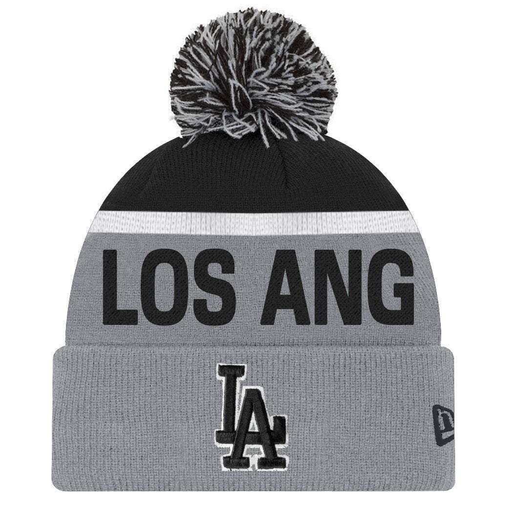 New Era Beanies Los Angeles Dodgers New Era MLB Team Monochrome Knit Beanie - Grey