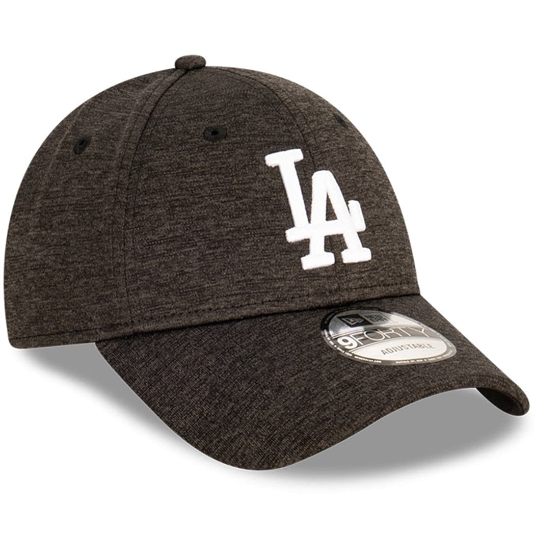 New Era Caps Los Angeles Dodgers New Era MLB Team Shadow Tech 9FORTY Cloth Strap Hat - Graphite
