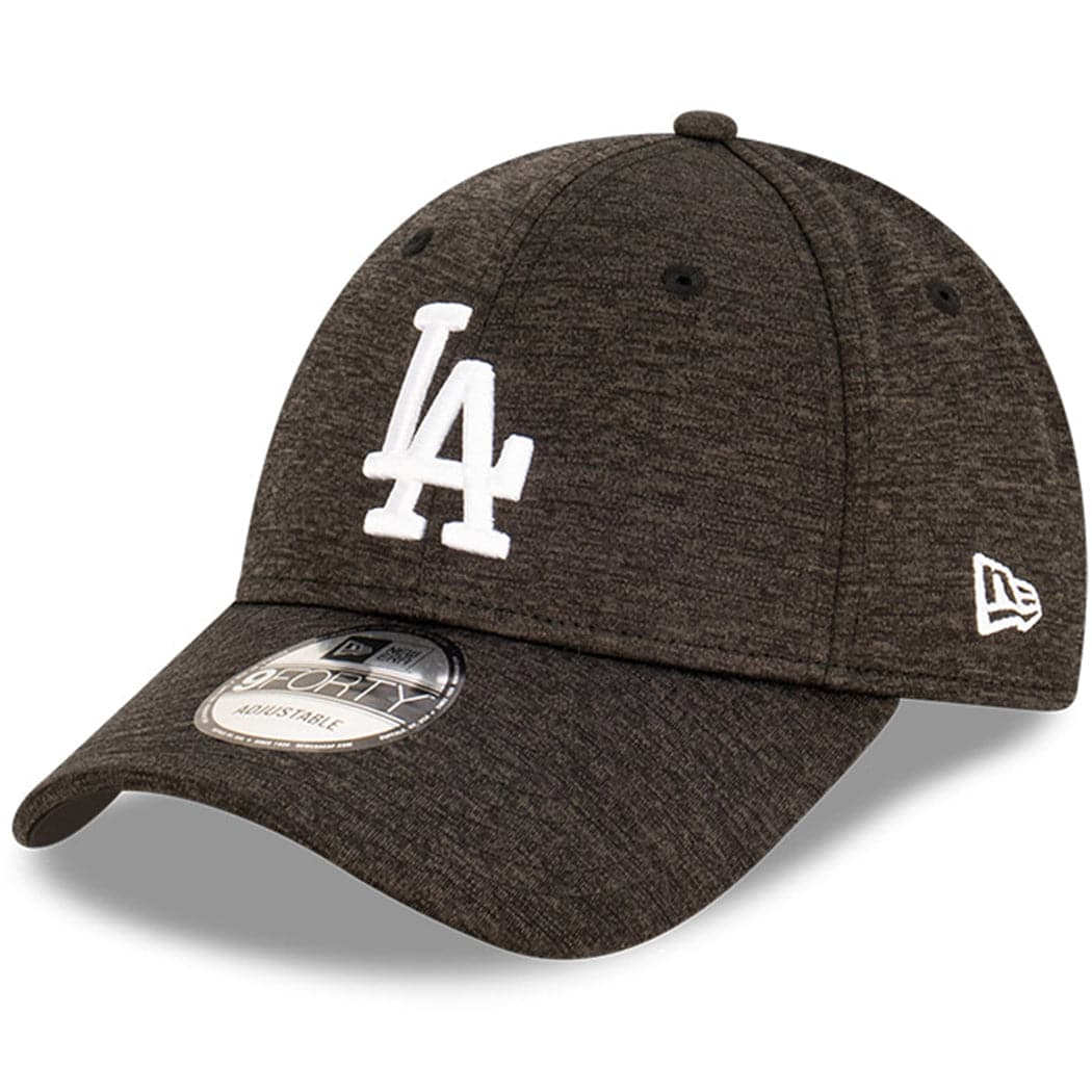 New Era Caps Los Angeles Dodgers New Era MLB Team Shadow Tech 9FORTY Cloth Strap Hat - Graphite