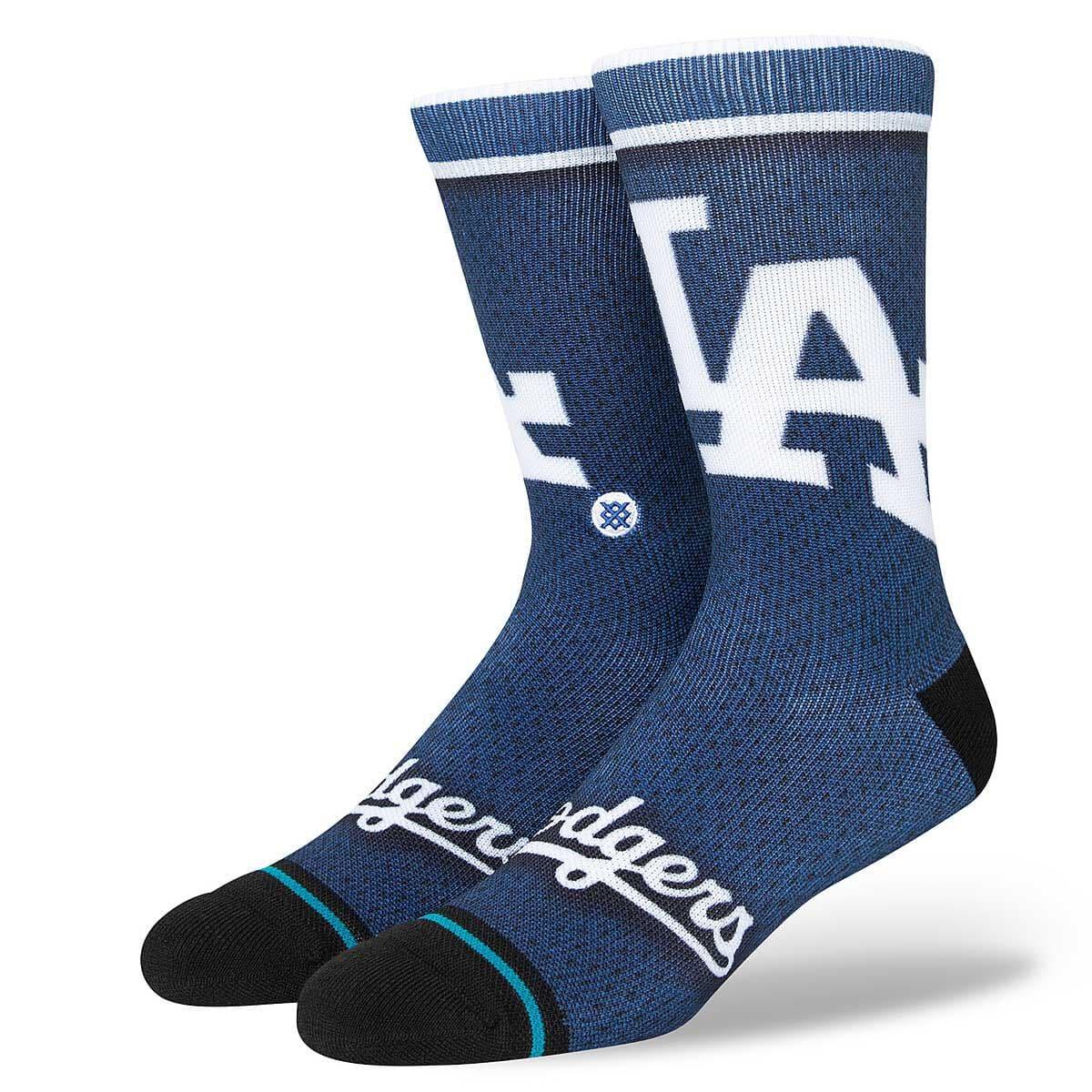 Stance Socks Large (9-12 US) Los Angeles Dodgers Stance MLB BP Jersey Crew Socks - Blue