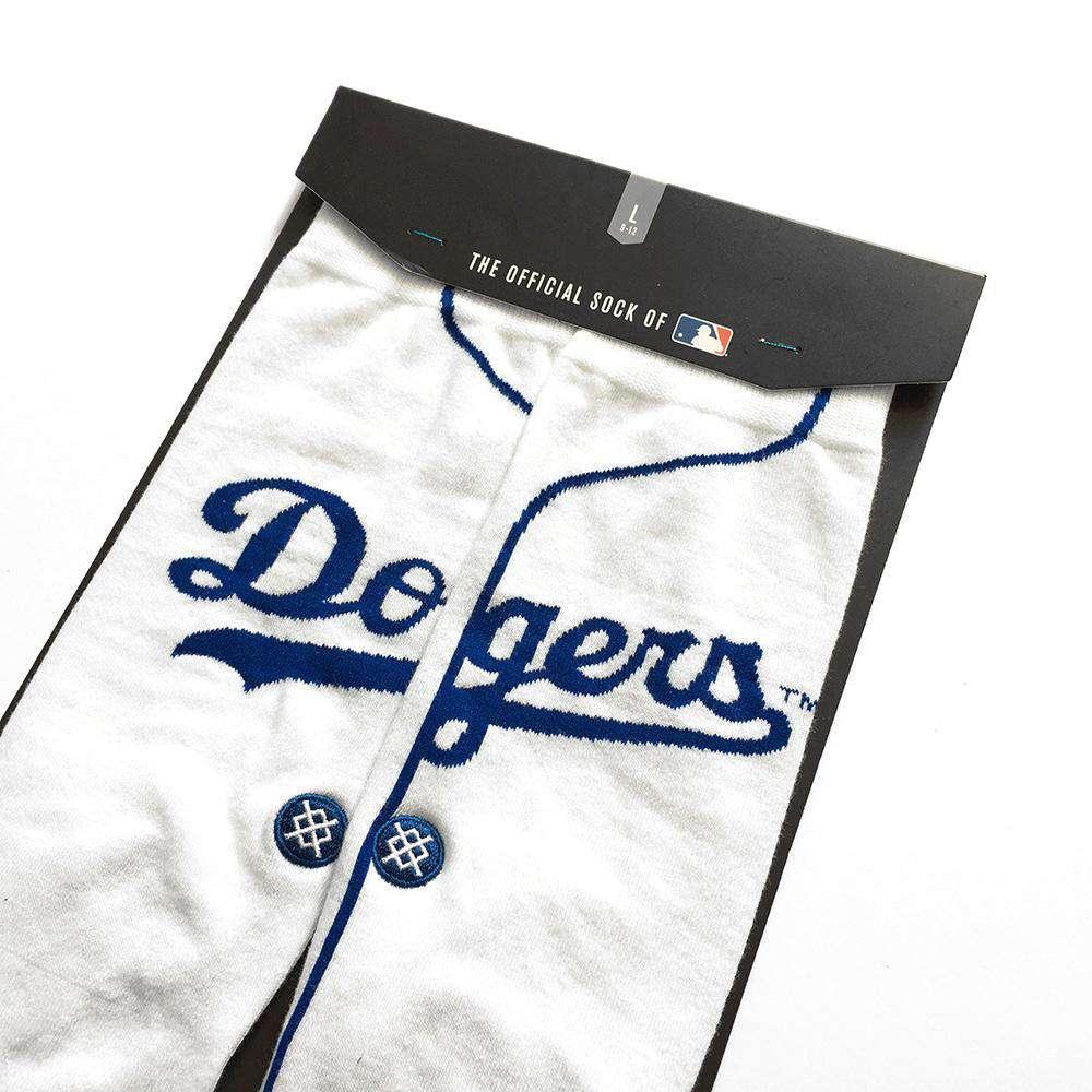 Stance Socks Large (9-12 US) Los Angeles Dodgers Stance MLB Home Jersey Crew Socks -White