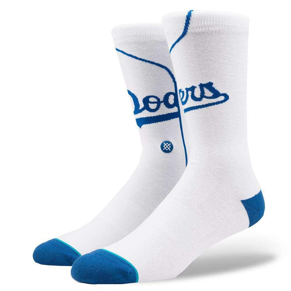 Stance Socks Large (9-12 US) Los Angeles Dodgers Stance MLB Home Jersey Crew Socks -White