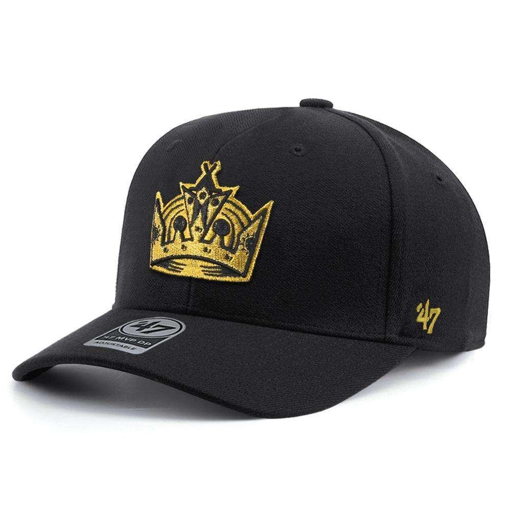 47 Brand Caps Los Angeles Kings '47 NHL Cold Zone Audible DP Pre-Curved Snapback Hat - Black