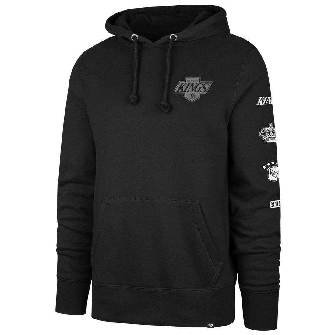 47 Brand Jumpers Los Angeles Kings '47 NHL Rundown Headline Hoodie Jumper - Black