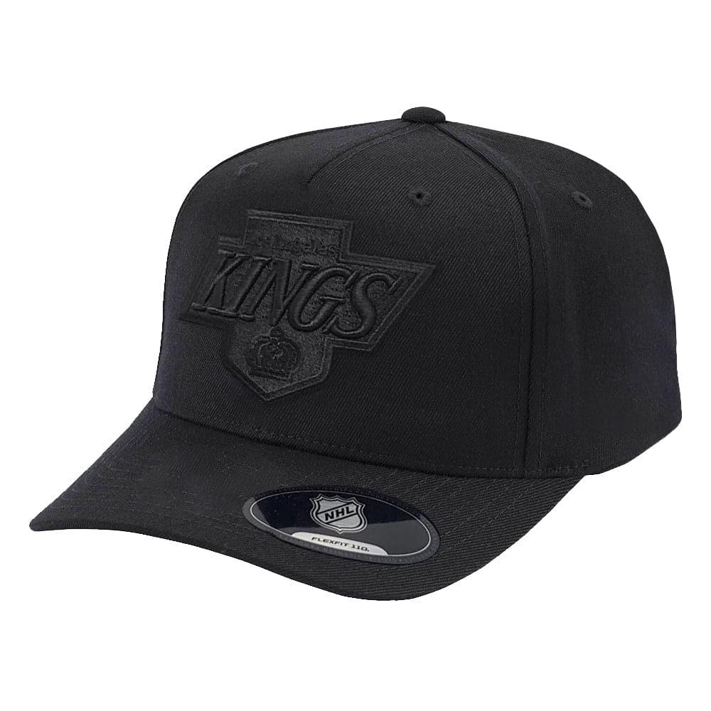NHL Branded Caps Los Angeles Kings NHL All Black Vintage Logo 110 Curve Snapback Hat - Black