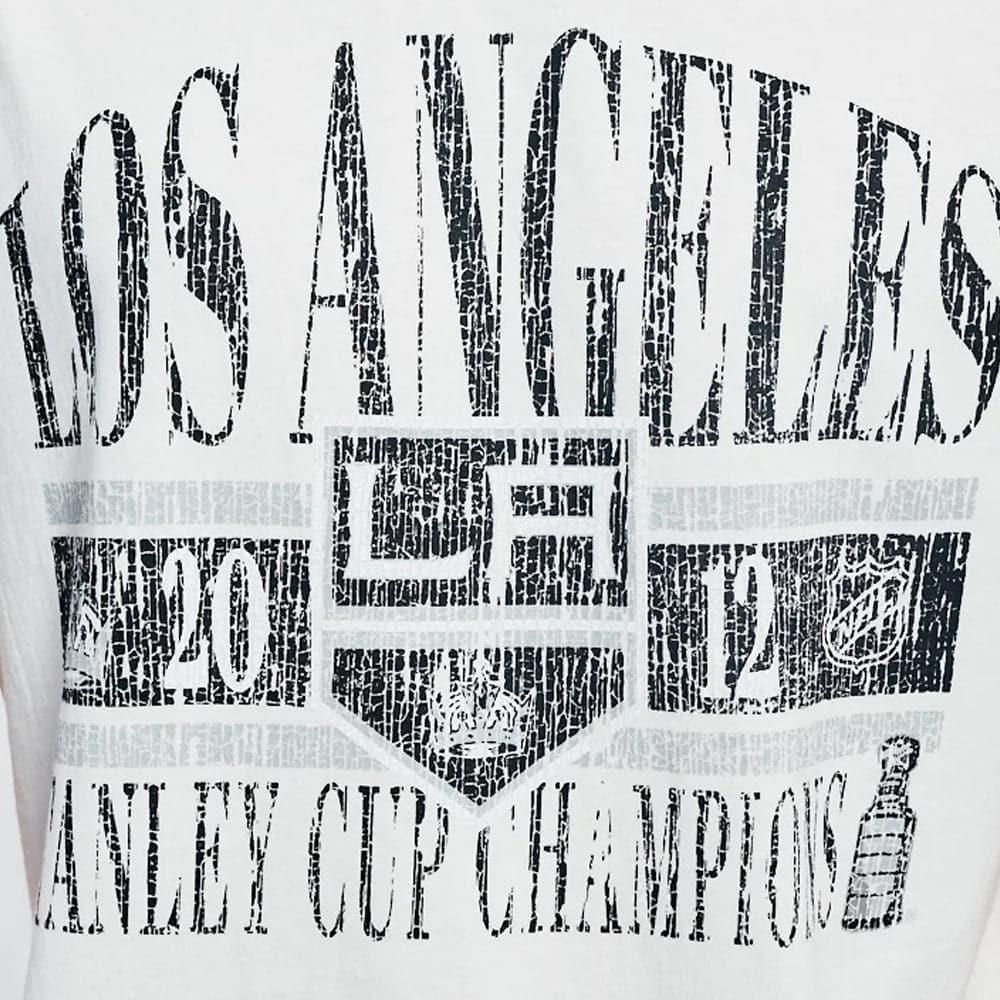 NHL Branded T-Shirts Los Angeles Kings NHL Team Arch Vintage T-Shirt - White