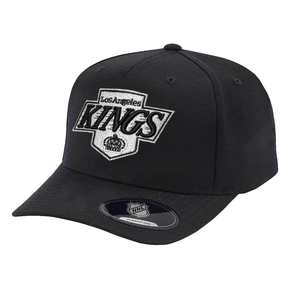 NHL Branded Caps Los Angeles Kings NHL Vintage Logo 110 Curve Snapback Hat - Black