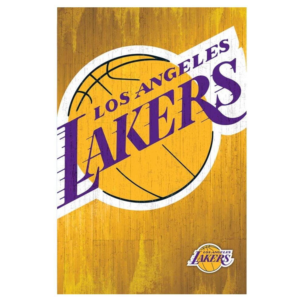 Trends International Posters Los Angeles Lakers Hardwood Logo Trends NBA 57 x 86cm Poster