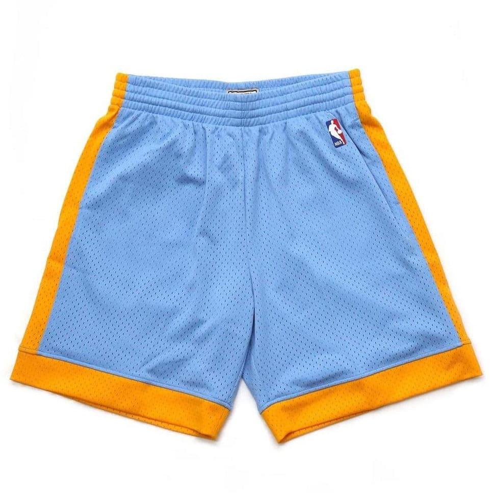 Mitchell And Ness Shorts Los Angeles Lakers Mitchell & Ness NBA 01-02 Alt Swingman Shorts - Blue