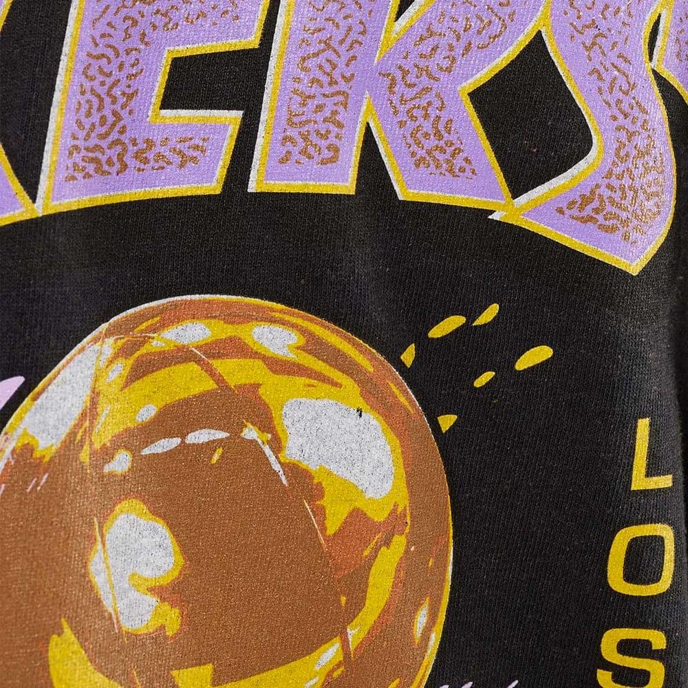 Mitchell And Ness T-Shirts Los Angeles Lakers Mitchell & Ness NBA 17x Champions Vintage T-Shirt - Black