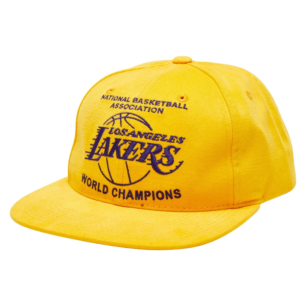Mitchell And Ness Caps Los Angeles Lakers Mitchell & Ness NBA Champions Era Deadstock Snapback Hat - Yellow
