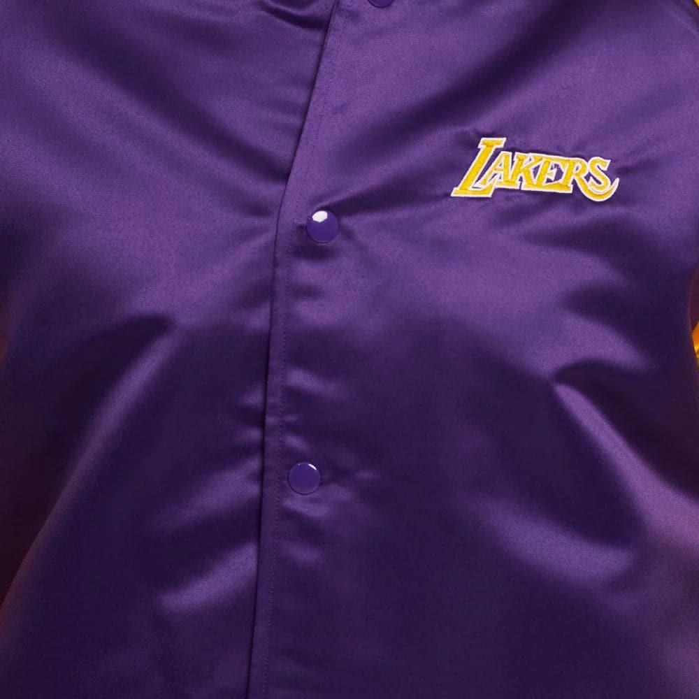 Mitchell And Ness Jackets Los Angeles Lakers Mitchell & Ness NBA Colossal Premium HWC Jacket - Purple