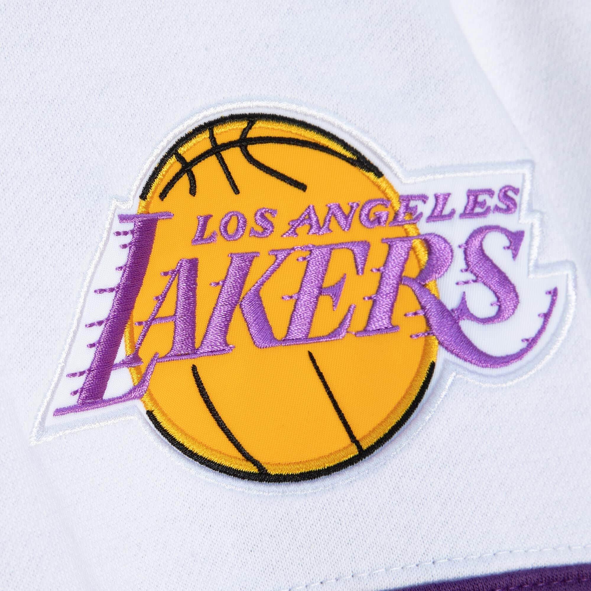 Mitchell And Ness Jumpers Los Angeles Lakers Mitchell & Ness NBA Fusion Fleece 2.0 Hoodie Jumper - Purple