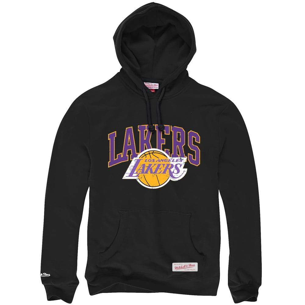 Mitchell And Ness Jumpers Los Angeles Lakers Mitchell & Ness NBA Hat Hook Hoodie Jumper - Black