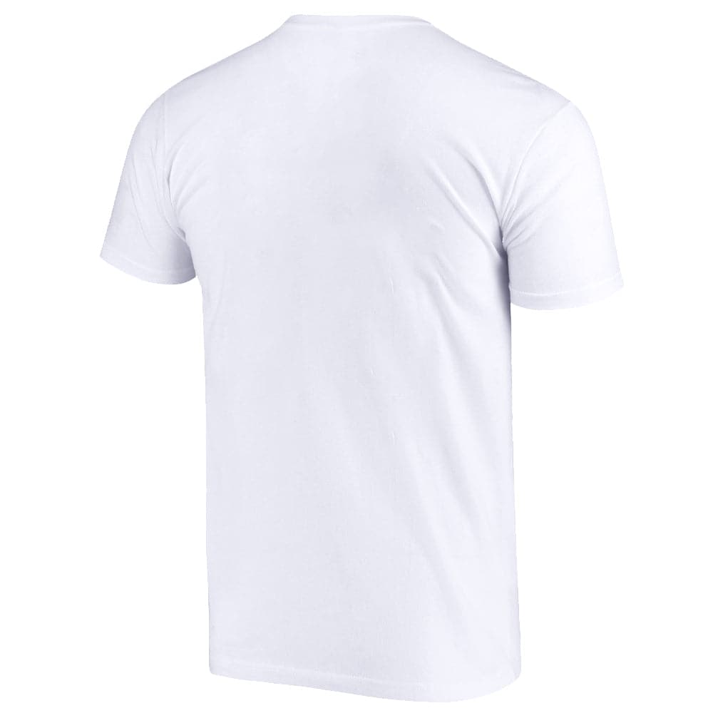 Mitchell And Ness T-Shirts Los Angeles Lakers Mitchell & Ness NBA HWC Distressed Logo T-Shirt - White