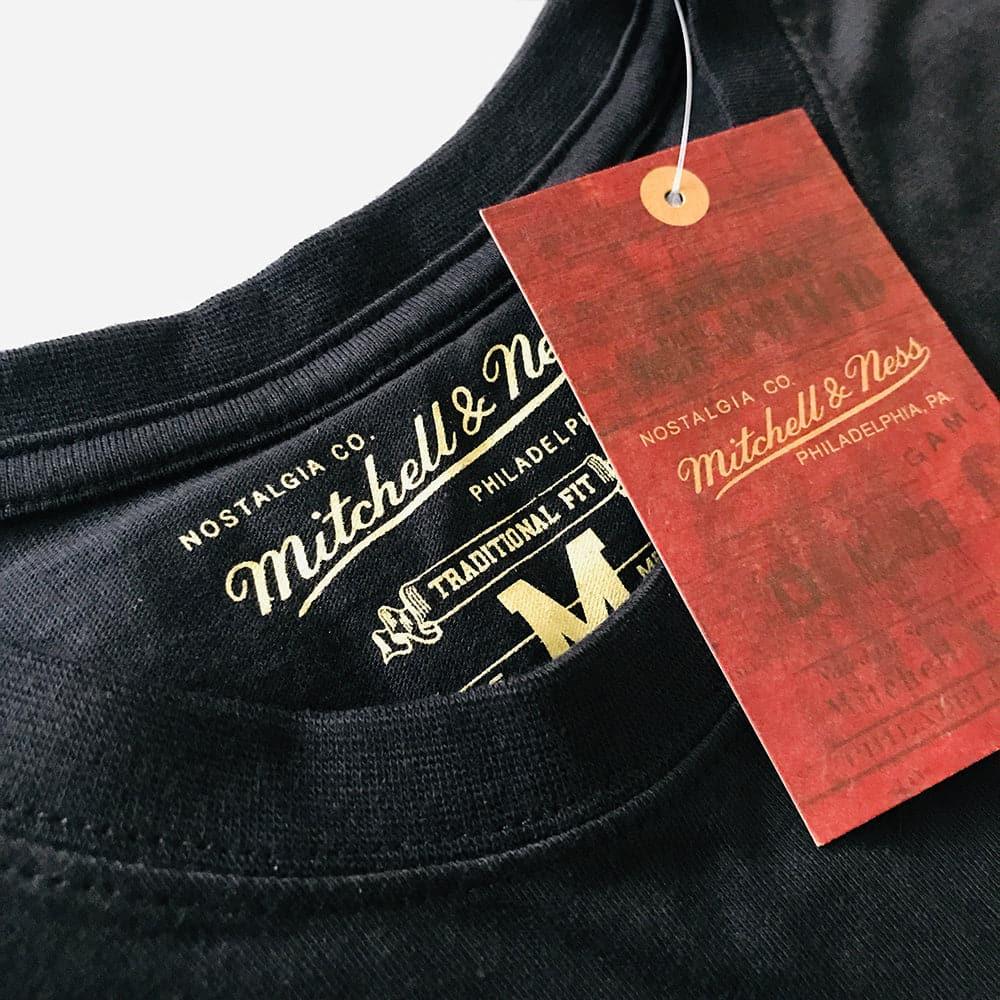 Mitchell And Ness T-Shirts Los Angeles Lakers Mitchell & Ness NBA HWC Outline Long Sleeve T-Shirt - Black