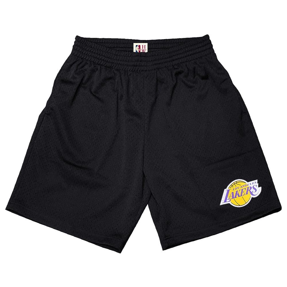 Mitchell And Ness Shorts Los Angeles Lakers Mitchell & Ness NBA HWC Premium Mesh Court Shorts - Black