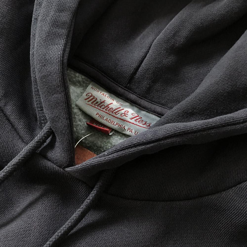 Mitchell And Ness Jumpers Los Angeles Lakers Mitchell & Ness NBA HWC Wordmark Vintage Hoodie Jumper - Faded Black