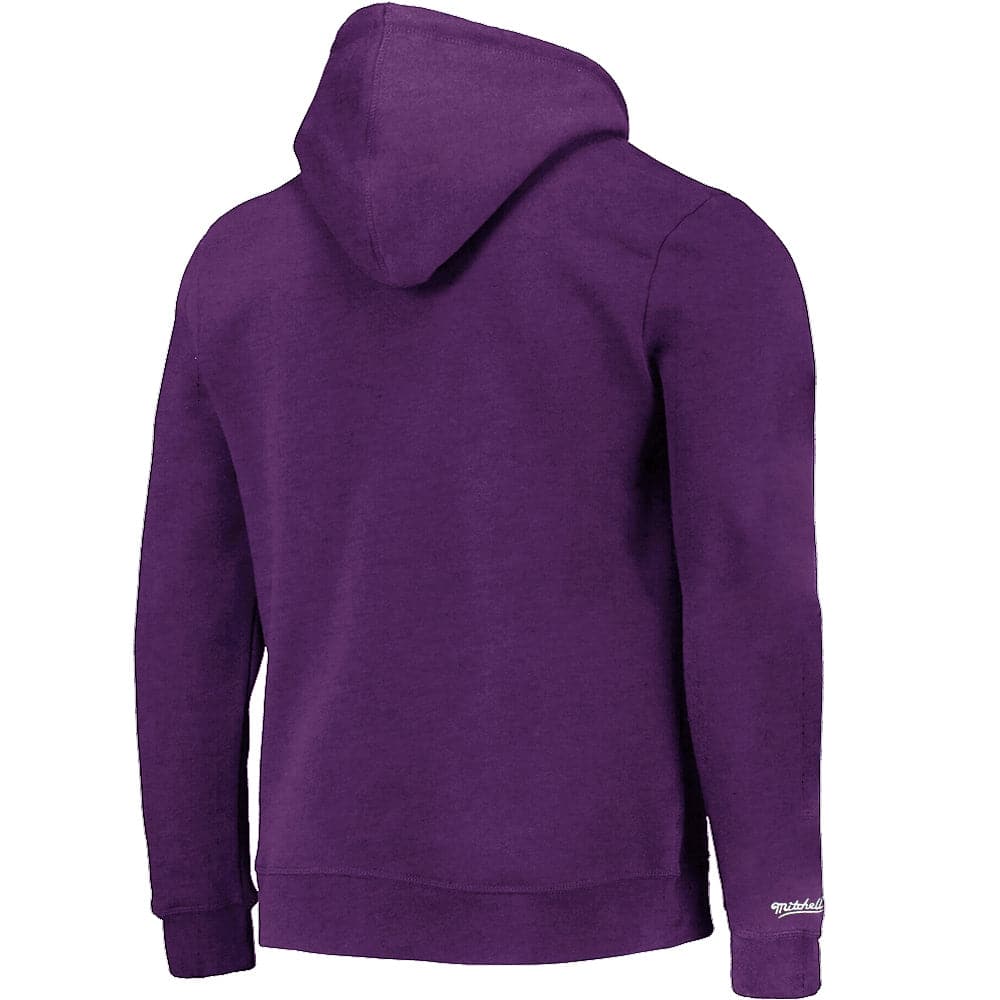 Mitchell And Ness Jumpers Los Angeles Lakers Mitchell & Ness NBA HWC Wordmark Vintage Hoodie Jumper - Faded Purple